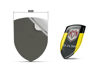 Dodge Selbstklebende Sticker Glänzende Edition Edle Domes